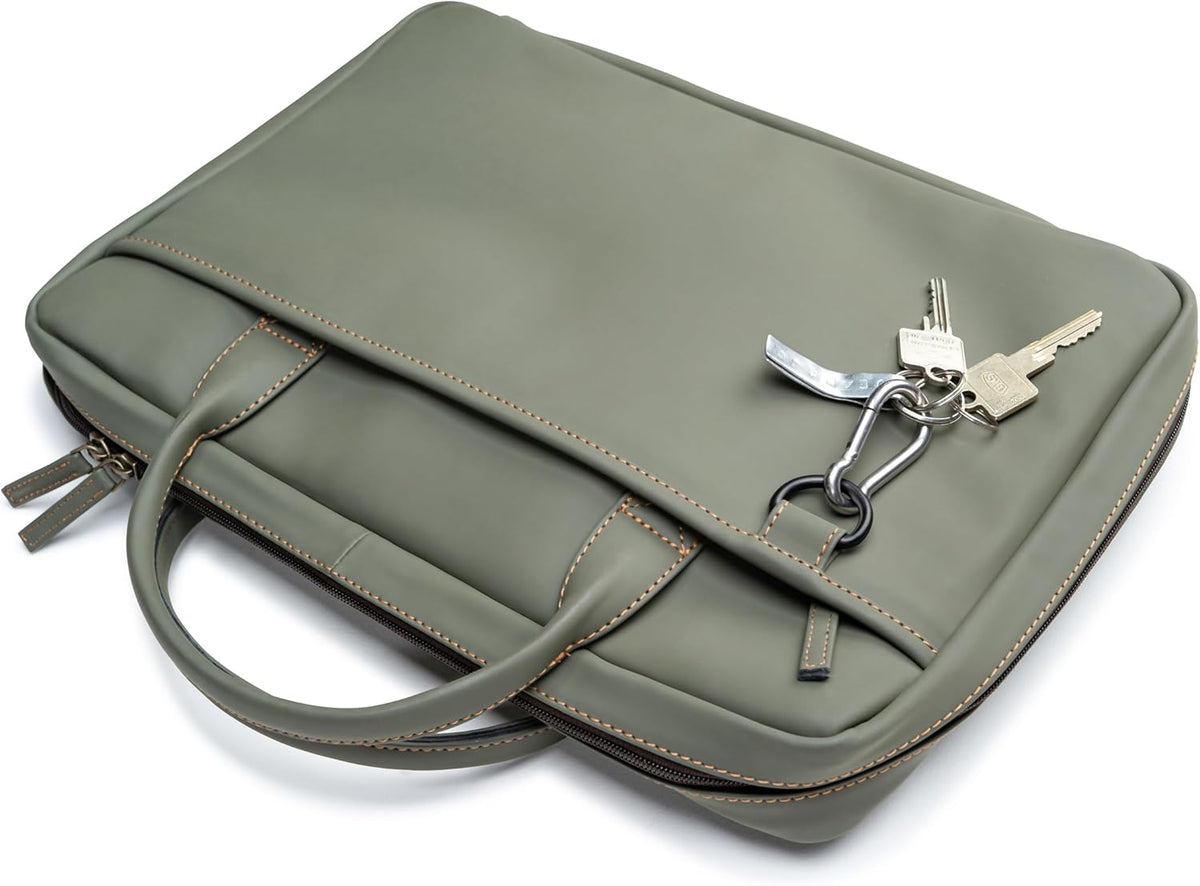 XXL premium knife case - extra large knife bag with extras and laptop compartment | water-repellent cooking bag Nelson (Olive-Green)