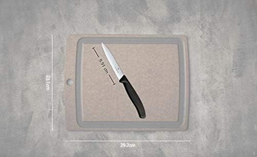 4-Inch Swiss Classic Paring Knife with Straight Blade, Spear Point, Red