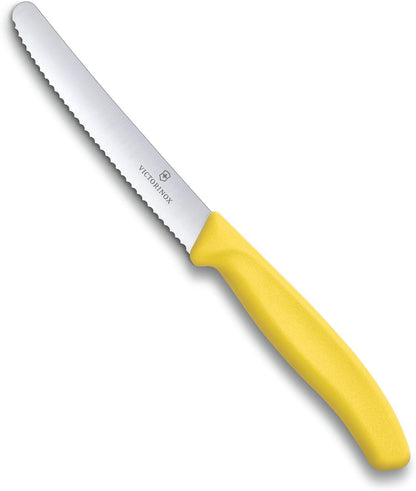 4-Inch Swiss Classic Paring Knife with Straight Blade, Spear Point, Red