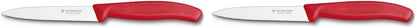 4-Inch Swiss Classic Paring Knife with Straight Blade, Spear Point, Red