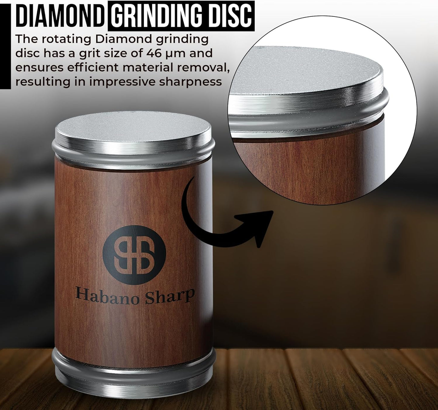 Rolling Knife Sharpener Kit - Diamond Sharpening Tool for Steel of Any Hardness, Knife Sharpener Stone with 15 & 20 Degree Magnetic Angle Support for Kitchen Knives, Easy to Use(Brown)
