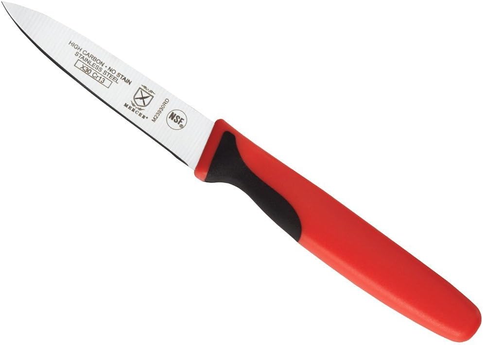 Millennia Color Handle Cutlery 6" Curved Boning Knife Red - Colors A
