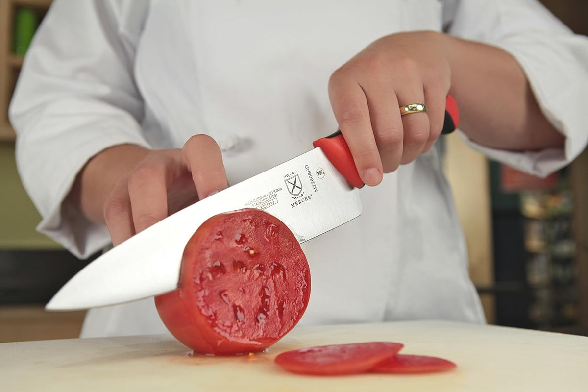 Millennia Color Handle Cutlery 6" Curved Boning Knife Red - Colors A