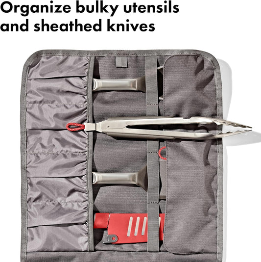 Outdoor Camp Kitchen Tool Roll, Camp Kitchen Organizer, Travel Utensil Organizer, Outdoor Cooking, Travel Chef Roll, Camping Essentials, Camping Gear Storage