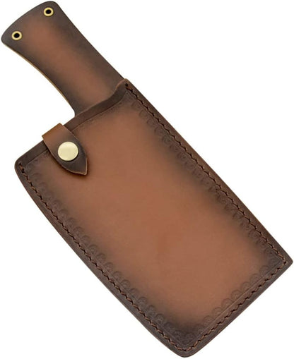 Artificial Leather Cleaver Knife Cover Boning Knife Sheath Protective Sleeve for Kitchen Storage Lightweight Portable Cutter Protector 11.41 X 4.52 X 0.39 in 1 Piece