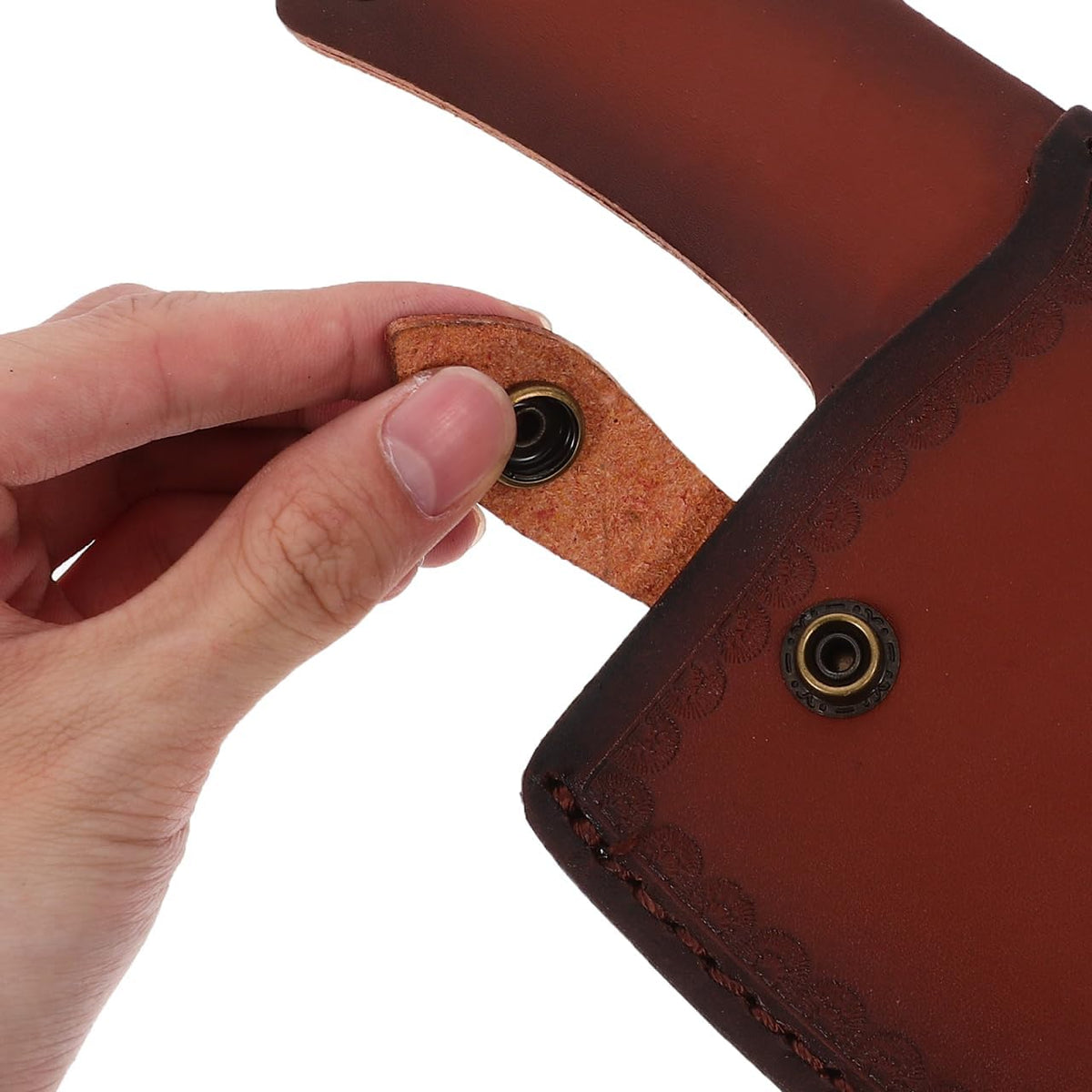 Artificial Leather Cleaver Knife Cover Boning Knife Sheath Protective Sleeve for Kitchen Storage Lightweight Portable Cutter Protector 11.41 X 4.52 X 0.39 in 1 Piece