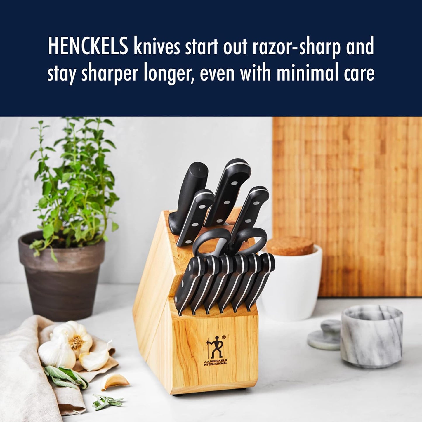 Solution Razor-Sharp 8-inch Chef Knife, German Engineered Informed by 100+ Years of Mastery