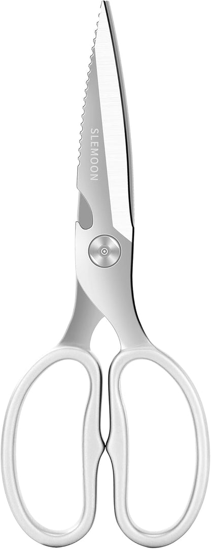 Heavy Duty Poultry Shears That Come Apart, All Purpose Kitchen Shears for Food,3Cr14 Fully Forged Stainless Steel Sharp Blades for Chicken,Meat,Seafood,Herbs Kitchen Scissors, Large, Natural