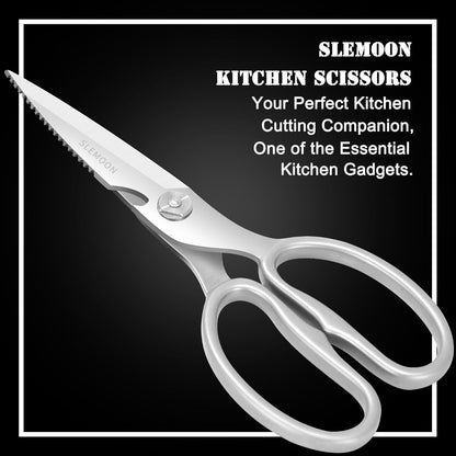 Heavy Duty Poultry Shears That Come Apart, All Purpose Kitchen Shears for Food,3Cr14 Fully Forged Stainless Steel Sharp Blades for Chicken,Meat,Seafood,Herbs Kitchen Scissors, Large, Natural