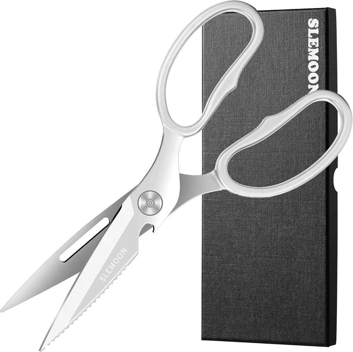 Heavy Duty Poultry Shears That Come Apart, All Purpose Kitchen Shears for Food,3Cr14 Fully Forged Stainless Steel Sharp Blades for Chicken,Meat,Seafood,Herbs Kitchen Scissors, Large, Natural