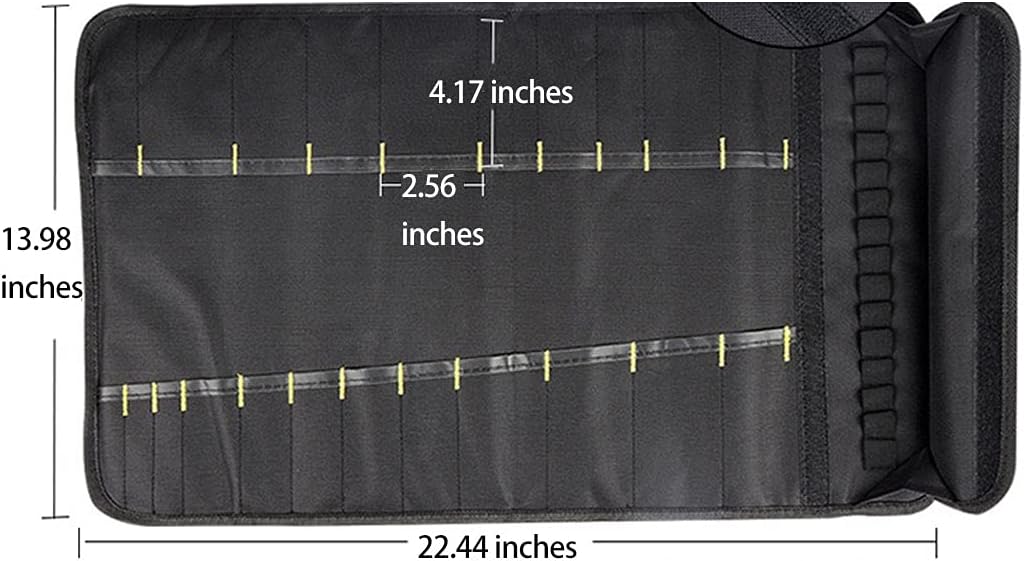 Chef 22 Slots Knife Roll Bag Knife Bag (BLUE)