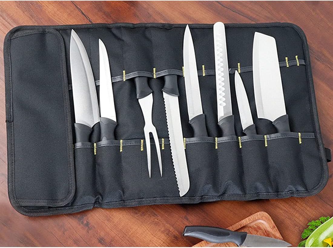 Chef 22 Slots Knife Roll Bag Knife Bag (BLUE)