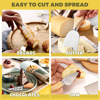 Charcuterie Boards Accessories Gold Charcuterie Utensils Cheese Butter Spreader Knife Set Small Serving Tongs Forks and Spoons Dipping Bowls Honey Dippers Toothpick Flags for Party Platter Making