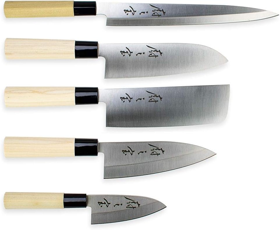 Mercer Collection | 5-Piece Asian Knife Set, One Size, Stainless
