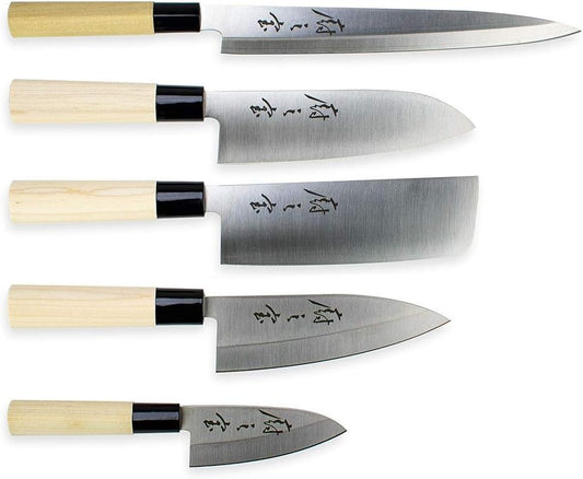 Mercer Collection | 5-Piece Asian Knife Set, One Size, Stainless