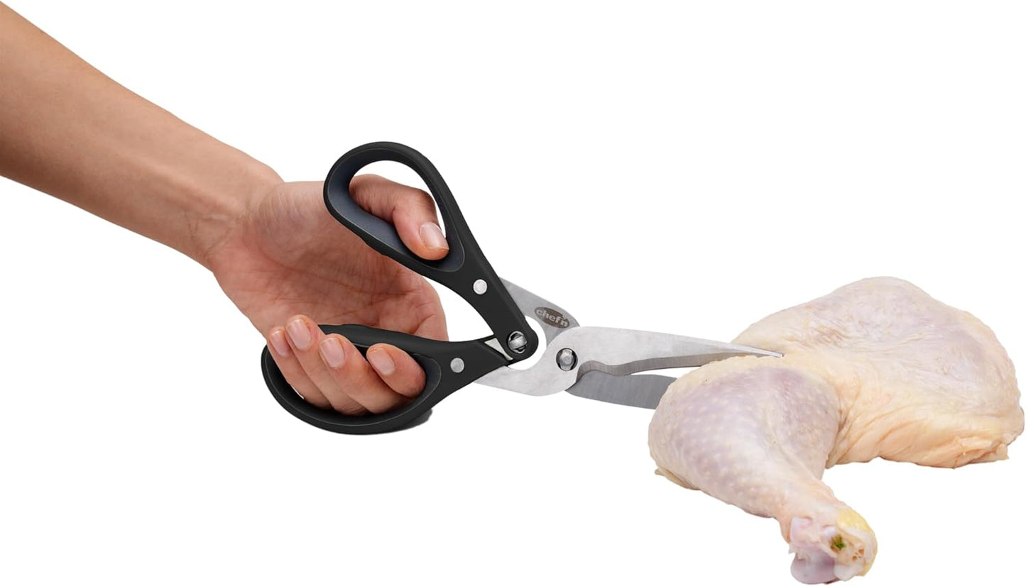Fresh Force Poultry and Kitchen Shears, Black