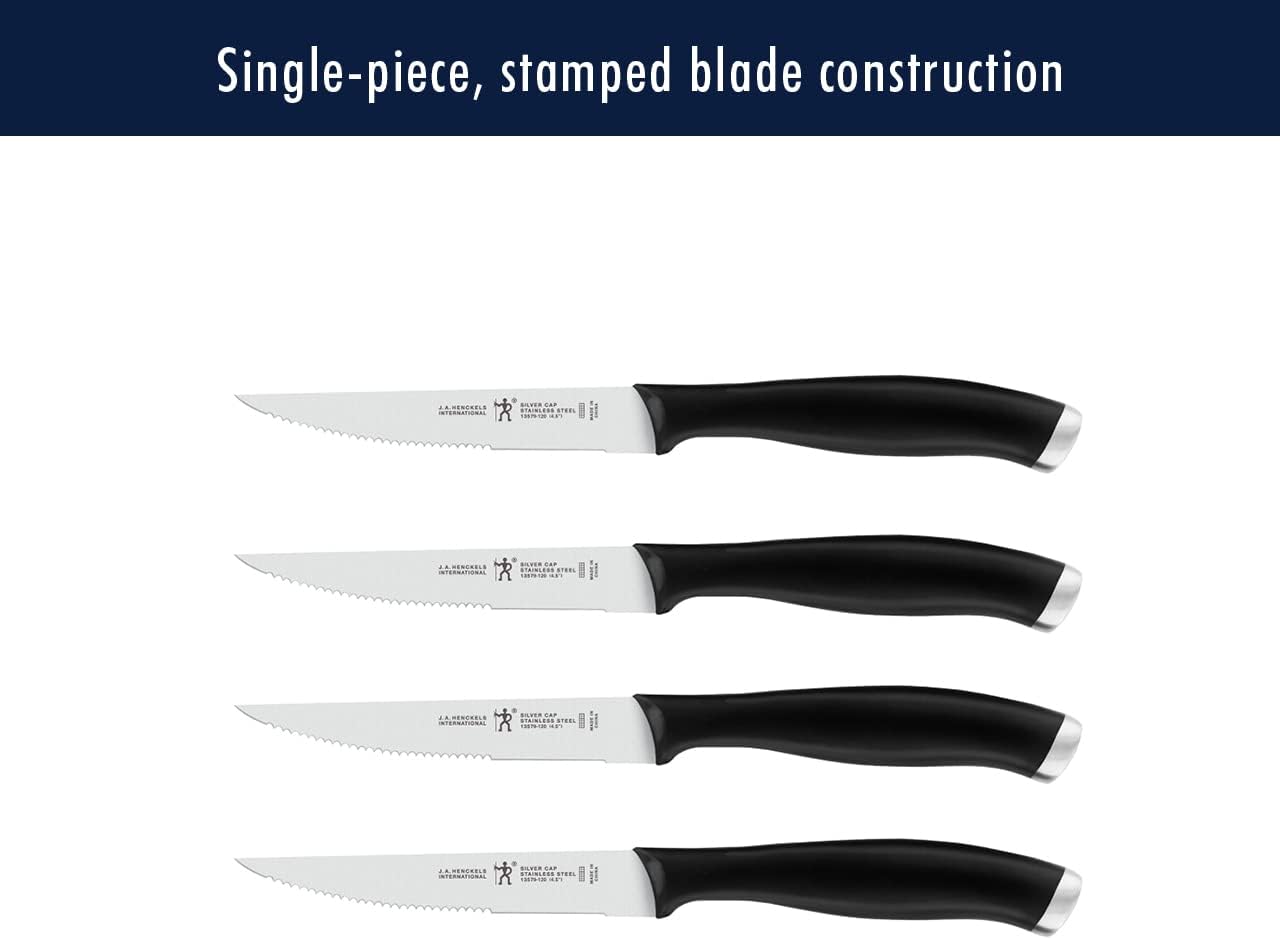 Silvercap 14 Piece Knife Block Set, German-Engineered, Black | Kitchen Knife Set with Wood Block, Informed by 100+ Years of Mastery, Dishwasher Safe, Ergonomic Handles