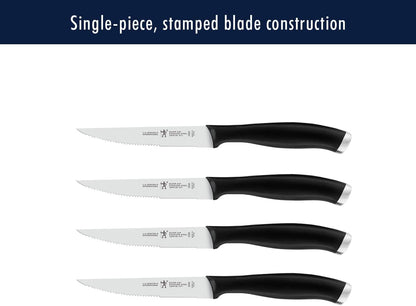 Silvercap 14 Piece Knife Block Set, German-Engineered, Black | Kitchen Knife Set with Wood Block, Informed by 100+ Years of Mastery, Dishwasher Safe, Ergonomic Handles