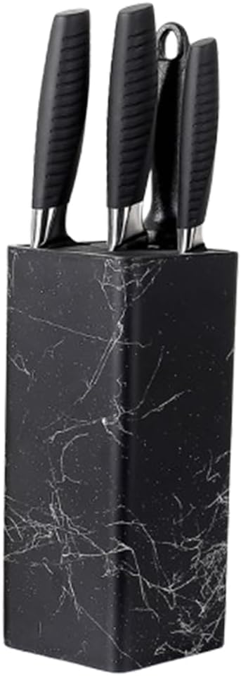 Universal Knife Block Holder,Stand Without Knives Safe Space Saver Large Volume Stable Knife Storage Detachable for Easy Cleaning - Square,C