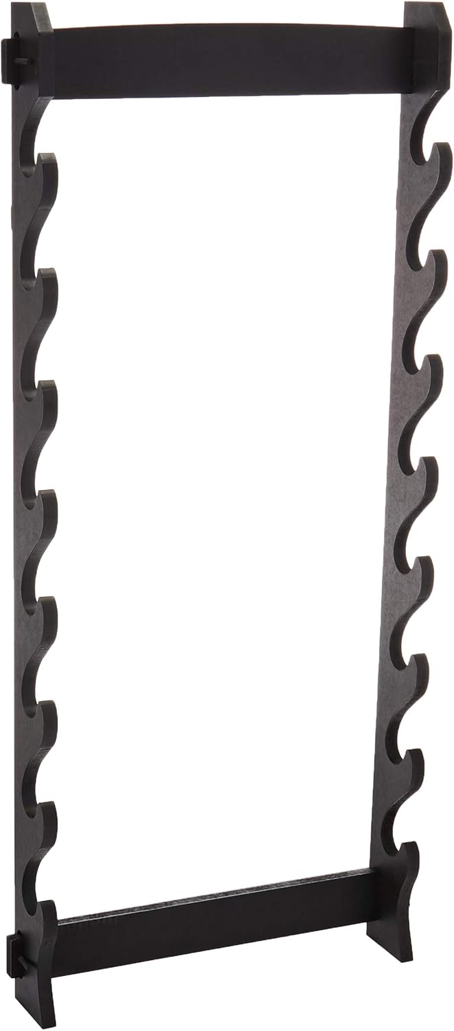WS-8W 8-Tier Wall Mount Sword Stand , Black