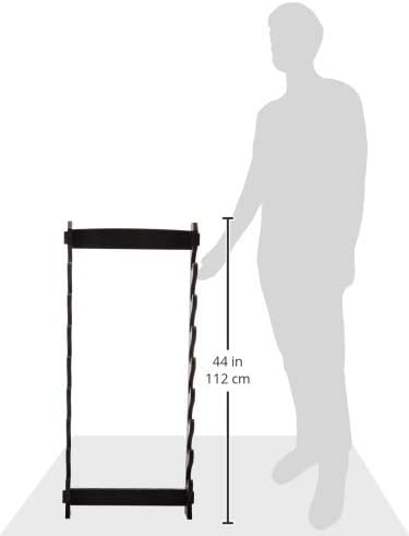 WS-8W 8-Tier Wall Mount Sword Stand , Black