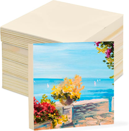4 Pcs Unfinished Wood Blocks, 3x10x1 Inch Wooden Block, Wood Carving Blocks for Crafting Home Crafts DIY Supplies Carving Crafting