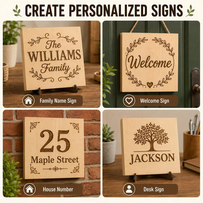4 Pcs Unfinished Wood Blocks, 3x10x1 Inch Wooden Block, Wood Carving Blocks for Crafting Home Crafts DIY Supplies Carving Crafting
