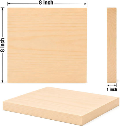 4 Pcs Unfinished Wood Blocks, 3x10x1 Inch Wooden Block, Wood Carving Blocks for Crafting Home Crafts DIY Supplies Carving Crafting