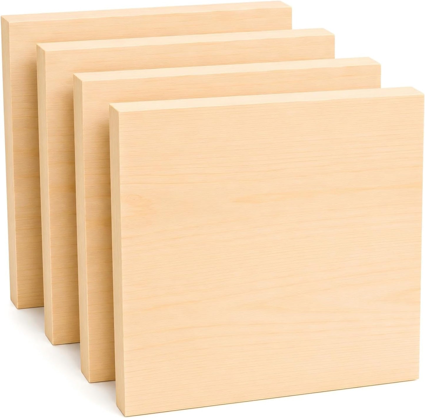 4 Pcs Unfinished Wood Blocks, 3x10x1 Inch Wooden Block, Wood Carving Blocks for Crafting Home Crafts DIY Supplies Carving Crafting
