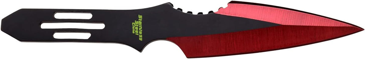 Throwing Knife Set – Set of 3 Throwers, Nylon Sheath, Well Balanced, Throwing Sport Knives (Red)