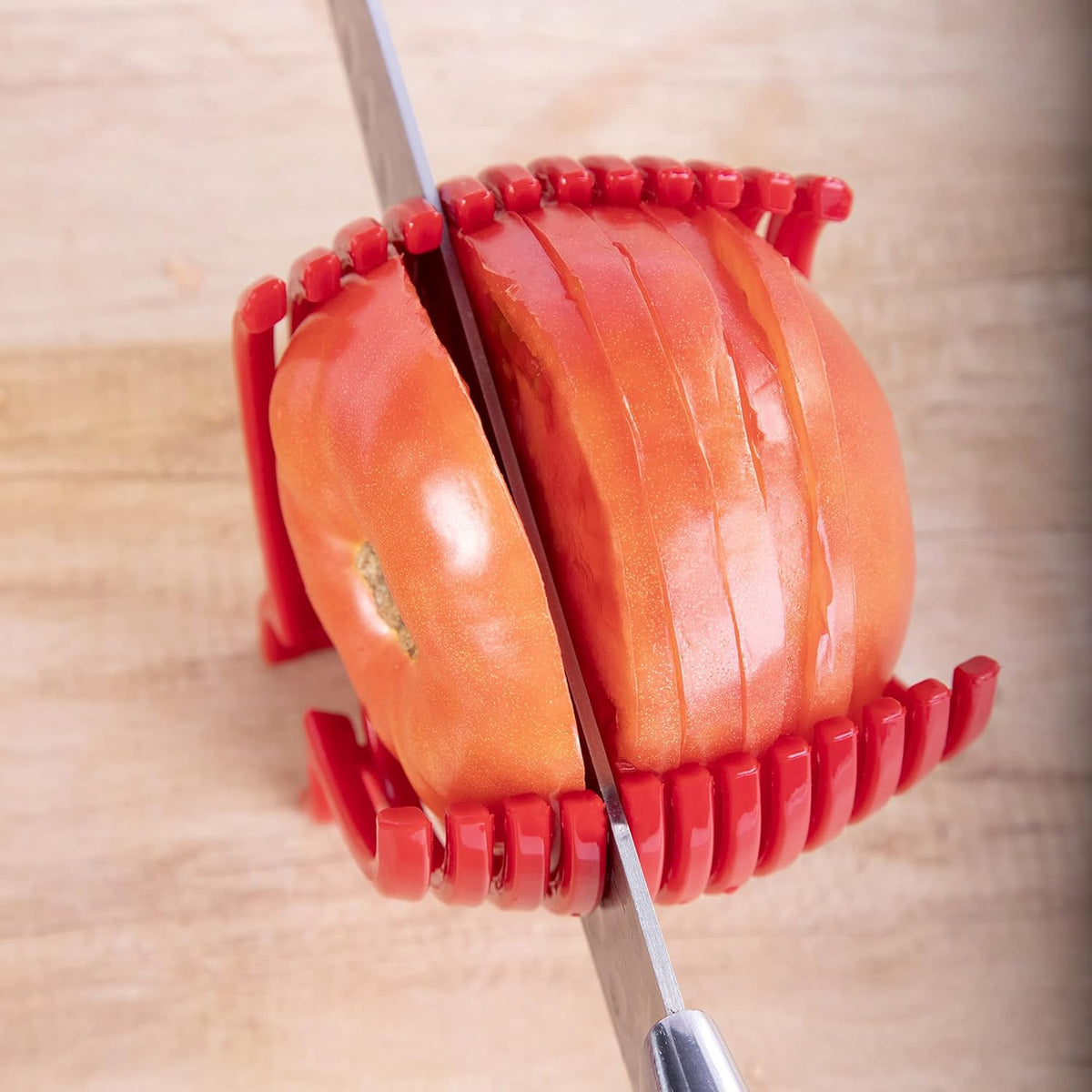 Tomato Slicer Holder Kit Tool Cutting Guide Onion Potato Pepper Prep