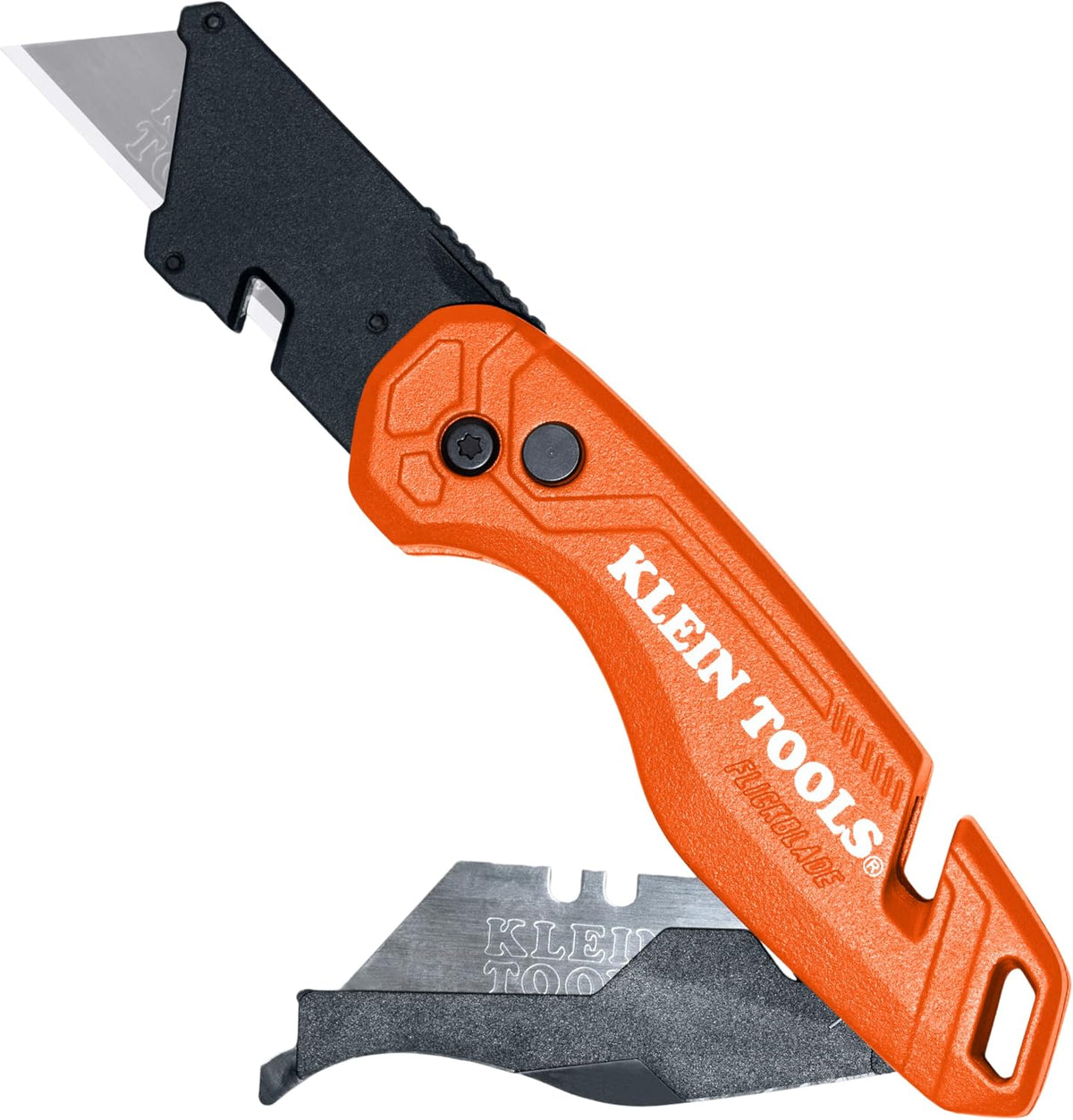 44307 FLICKBLADE Folding Utility Knife, Subcompact Design with Quick-Change Triple-Ground Carbon Steel Blade, Dual Locking Positions, and Pocket Clip