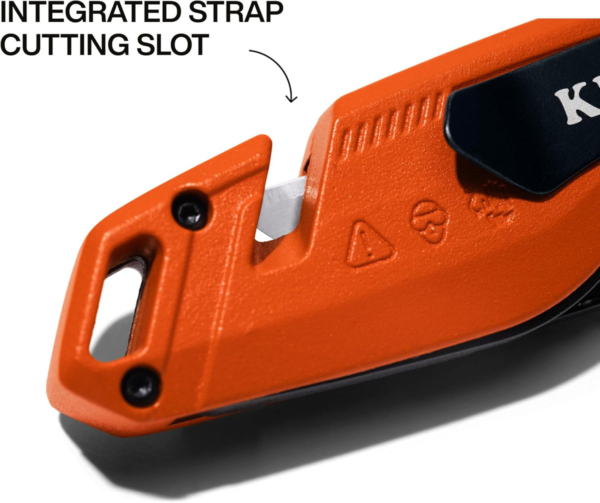44307 FLICKBLADE Folding Utility Knife, Subcompact Design with Quick-Change Triple-Ground Carbon Steel Blade, Dual Locking Positions, and Pocket Clip