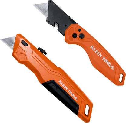 44307 FLICKBLADE Folding Utility Knife, Subcompact Design with Quick-Change Triple-Ground Carbon Steel Blade, Dual Locking Positions, and Pocket Clip