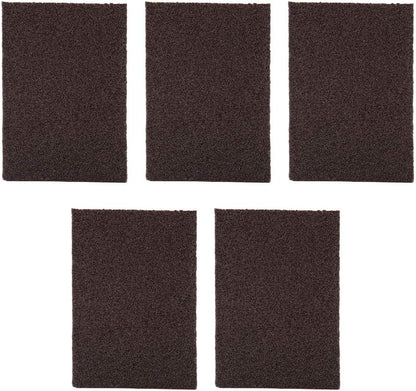 Emery Sponge Brush Eraser 5pcs Portable Rust Cleaning Tool for Kitchen Bathroom Car Stainless Steel Glass Black 2.5x7.1x10cm