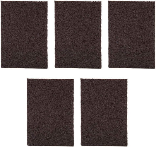 Emery Sponge Brush Eraser 5pcs Portable Rust Cleaning Tool for Kitchen Bathroom Car Stainless Steel Glass Black 2.5x7.1x10cm