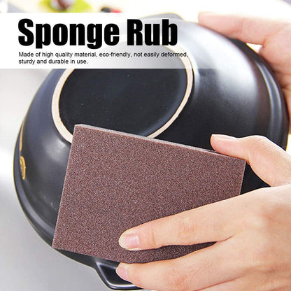 Emery Sponge Brush Eraser 5pcs Portable Rust Cleaning Tool for Kitchen Bathroom Car Stainless Steel Glass Black 2.5x7.1x10cm