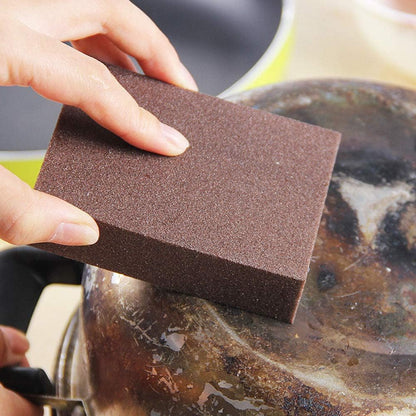 Emery Sponge Brush Eraser 5pcs Portable Rust Cleaning Tool for Kitchen Bathroom Car Stainless Steel Glass Black 2.5x7.1x10cm