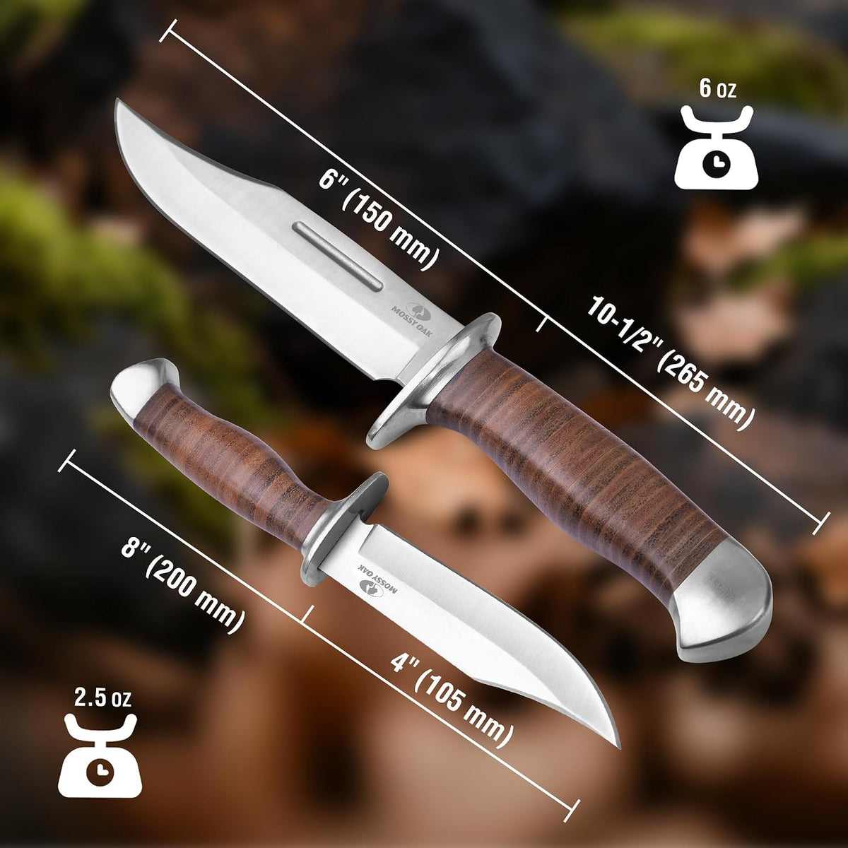 2-Piece Bowie Knife Set