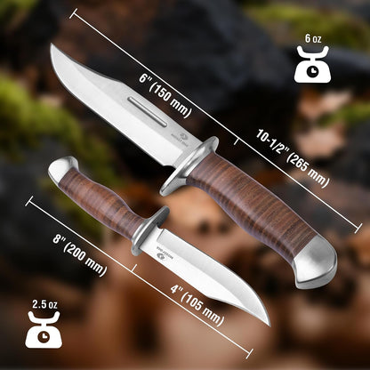 2-Piece Bowie Knife Set