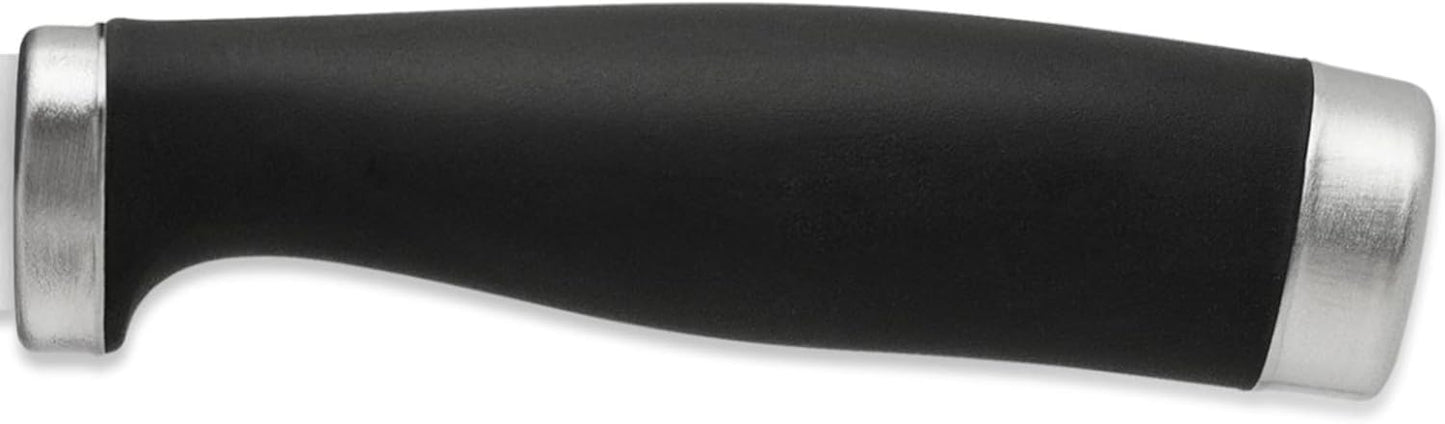 Silverware Set, Epicure Bread Knives 2 Piece, Stainless Steel Material, Hand Wash, Kitchen Utensils, Cutlery Set, Kitchen Knives, Blade Guards, Slip Resistant (Black/Silver, 2 Pieces)