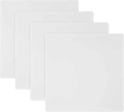 4 Pack Plastic Cutting Mats 10" x 10" Translucent Cutting Board Sewing Mat