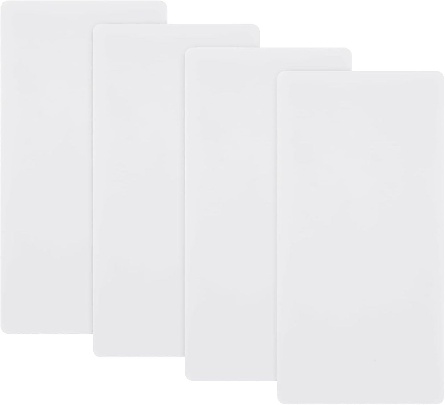 4 Pack Plastic Cutting Mats 10" x 10" Translucent Cutting Board Sewing Mat