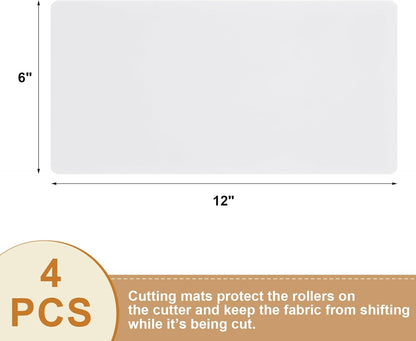 4 Pack Plastic Cutting Mats 10" x 10" Translucent Cutting Board Sewing Mat