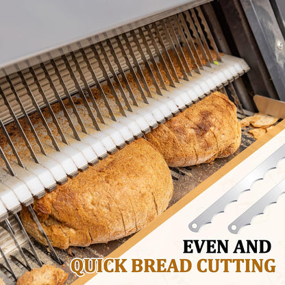 32 Pcs Slicer Bread Knife Slicer Blades Replacement Bread Bow Blades Compatible with Models 703, 711, 732, 758, 777, 797, Replaces 797-0029-1 for Household and Commercial Application