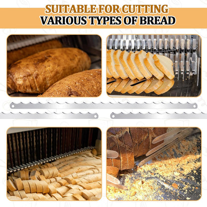 32 Pcs Slicer Bread Knife Slicer Blades Replacement Bread Bow Blades Compatible with Models 703, 711, 732, 758, 777, 797, Replaces 797-0029-1 for Household and Commercial Application