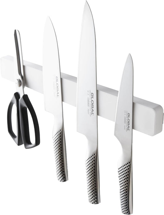 Home Magnetic Knife Holder Wall Mount – Strong Magnet Kitchen Knife Strip With Silicone Blade Protection, Easy Installation, Multi-Purpose Organizer For Kitchen, Bathroom & Workspace