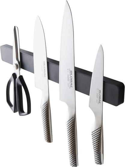 Home Magnetic Knife Holder Wall Mount – Strong Magnet Kitchen Knife Strip With Silicone Blade Protection, Easy Installation, Multi-Purpose Organizer For Kitchen, Bathroom & Workspace