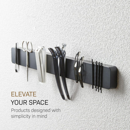 Home Magnetic Knife Holder Wall Mount – Strong Magnet Kitchen Knife Strip With Silicone Blade Protection, Easy Installation, Multi-Purpose Organizer For Kitchen, Bathroom & Workspace