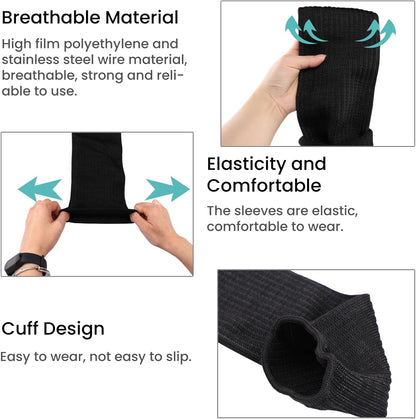 Cut Resistant Sleeves Arm Guards Forearm Welding Sleeve Protector for Thin Skin, Bruising, Kitchen, Farmer for Men Women